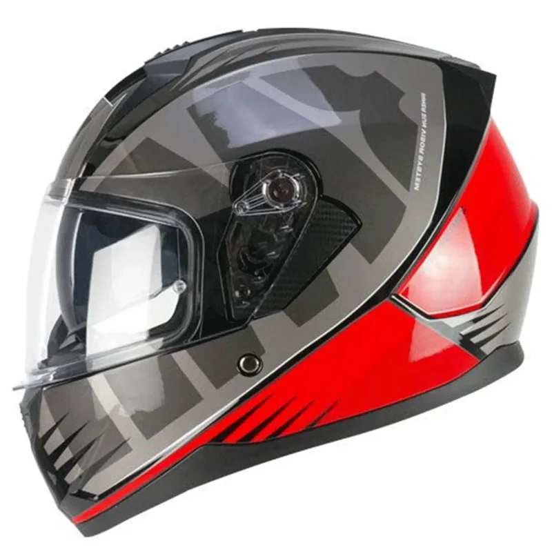 SKA-P 3MHG SPEEDER SPORT Moto Integrali Caschi Grigio Rosso