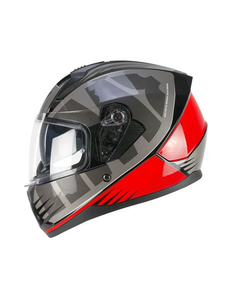 SKA-P 3MHG SPEEDER SPORT Moto Integrali Caschi Grigio Rosso