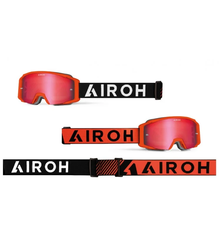 OCCHIALI CROSS AIROH BLAST XR1 ARANCIO OPACO