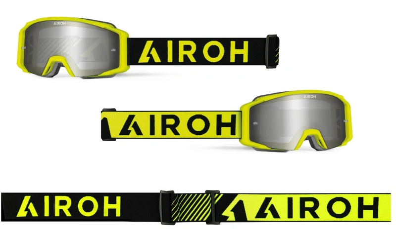 OCCHIALI CROSS AIROH BLAST XR1 GIALLO OPACO