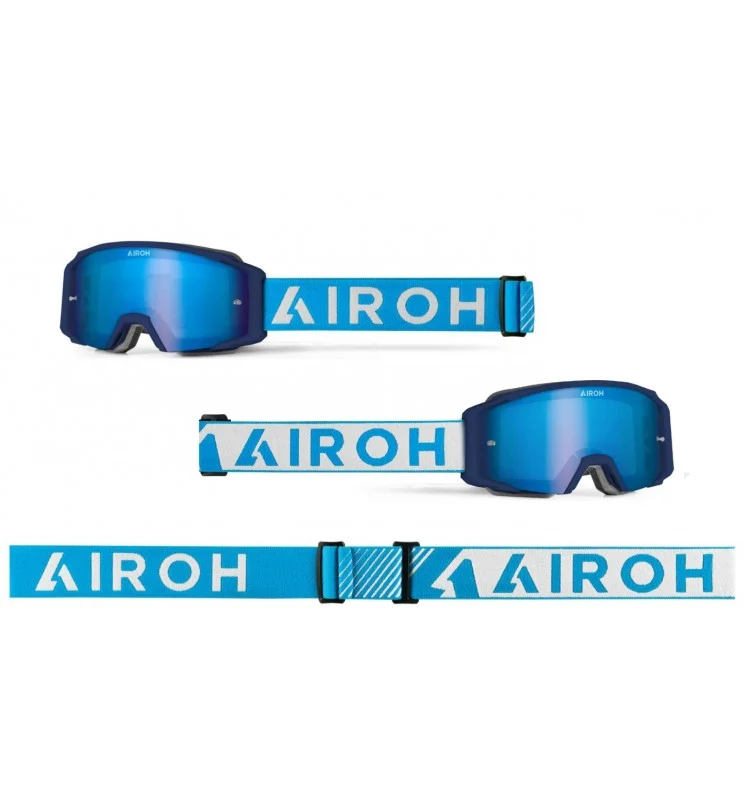 OCCHIALI CROSS AIROH BLAST XR1 BLU OPACO