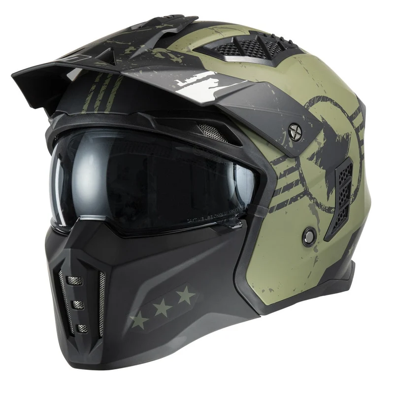 CASCO SCOMPONIBILE MPH HARRIER VERDE STARS OPACO ECE.22.06