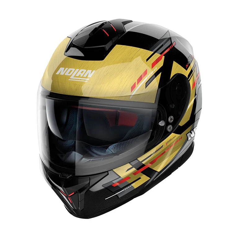 CASCO INTEGRALE NOLAN N80-8 TAGLIA METEOR N-COM 069 NERO ORO LUCIDO