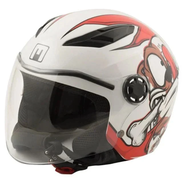 CASCO JET MPH PLAY OMOLOGAZIONE 06 BAMBINO BIANCO BULLDOG