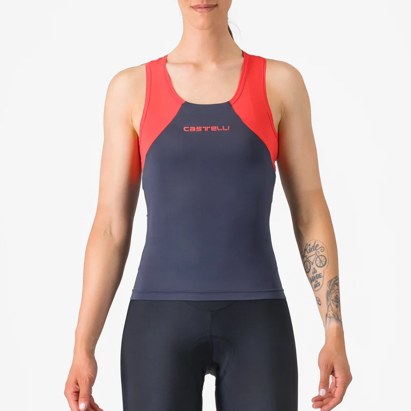 Top donna Castelli Sole - Blu