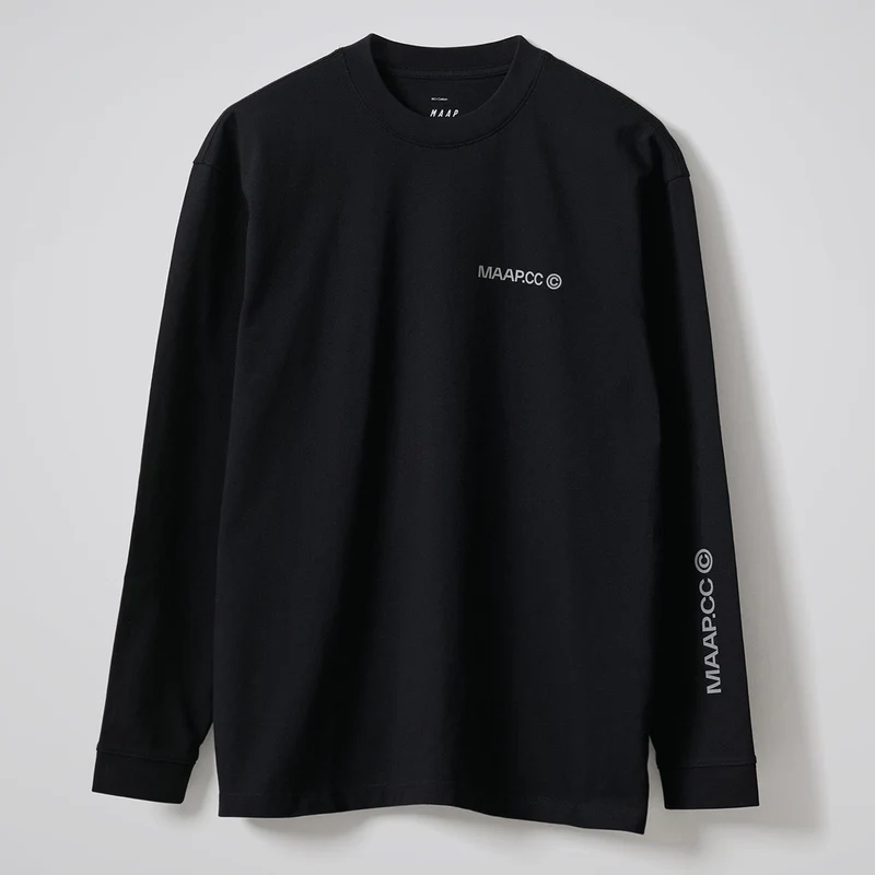 T-shirt maniche lunghe Maap Essentials CC - Nero