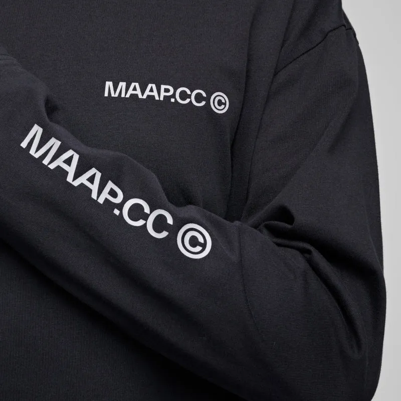 T-shirt maniche lunghe Maap Essentials CC - Nero