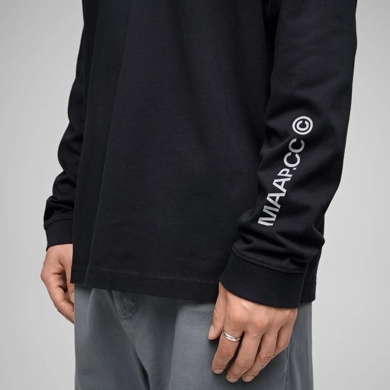 T-shirt maniche lunghe Maap Essentials CC - Nero