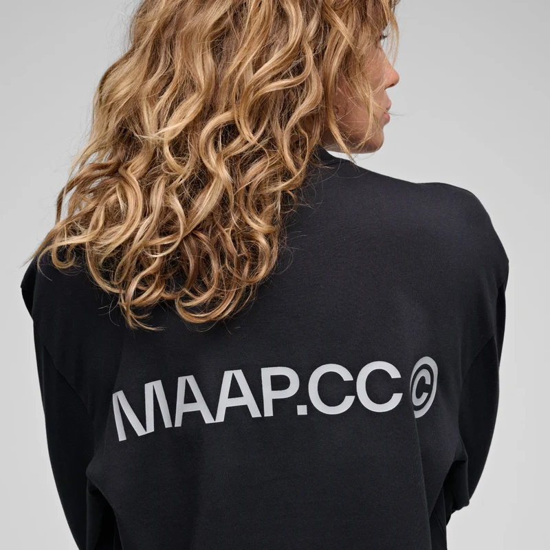 T-shirt maniche lunghe Maap Essentials CC - Nero