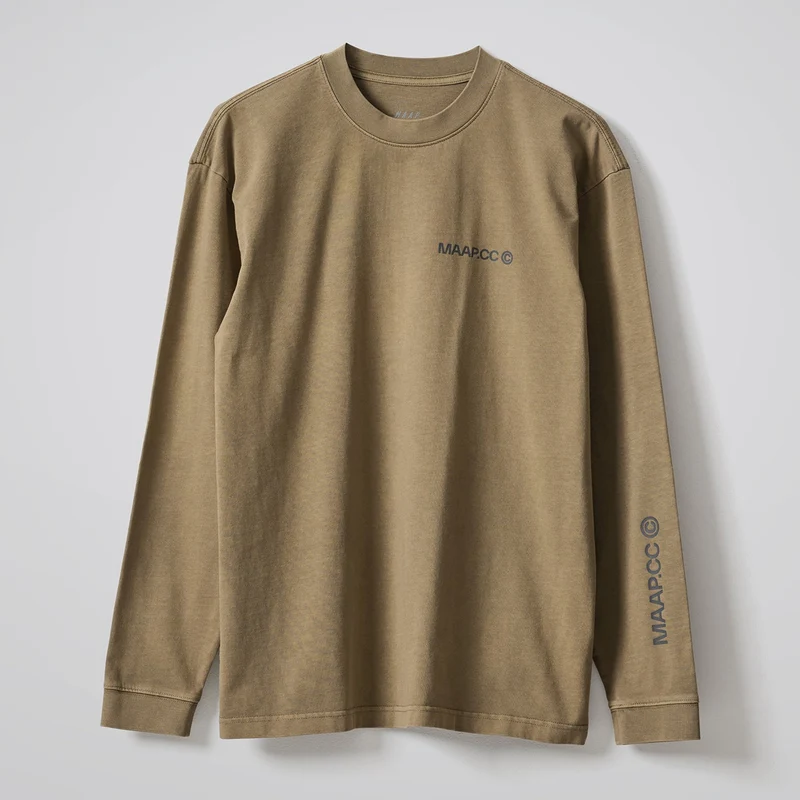 T-shirt maniche lunghe Maap Essentials CC - Verde