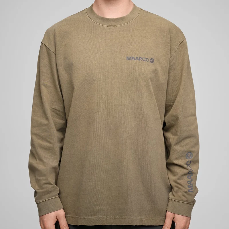 T-shirt maniche lunghe Maap Essentials CC - Verde