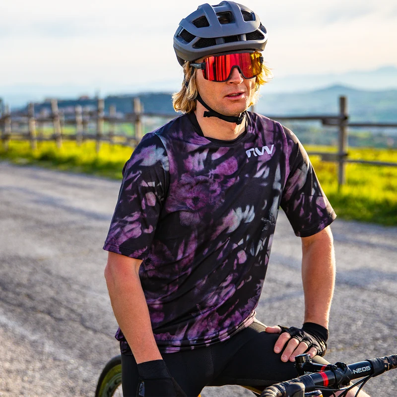Maglia Northwave Bomb Flower - Viola