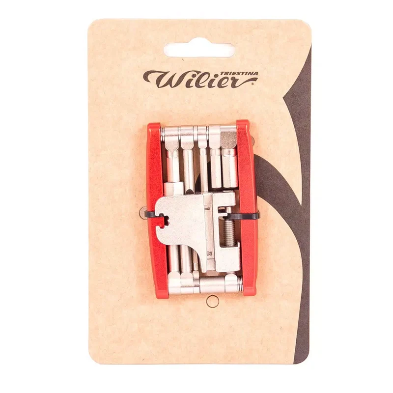 Multitool Wilier in alluminio 16 in 1 - Rosso