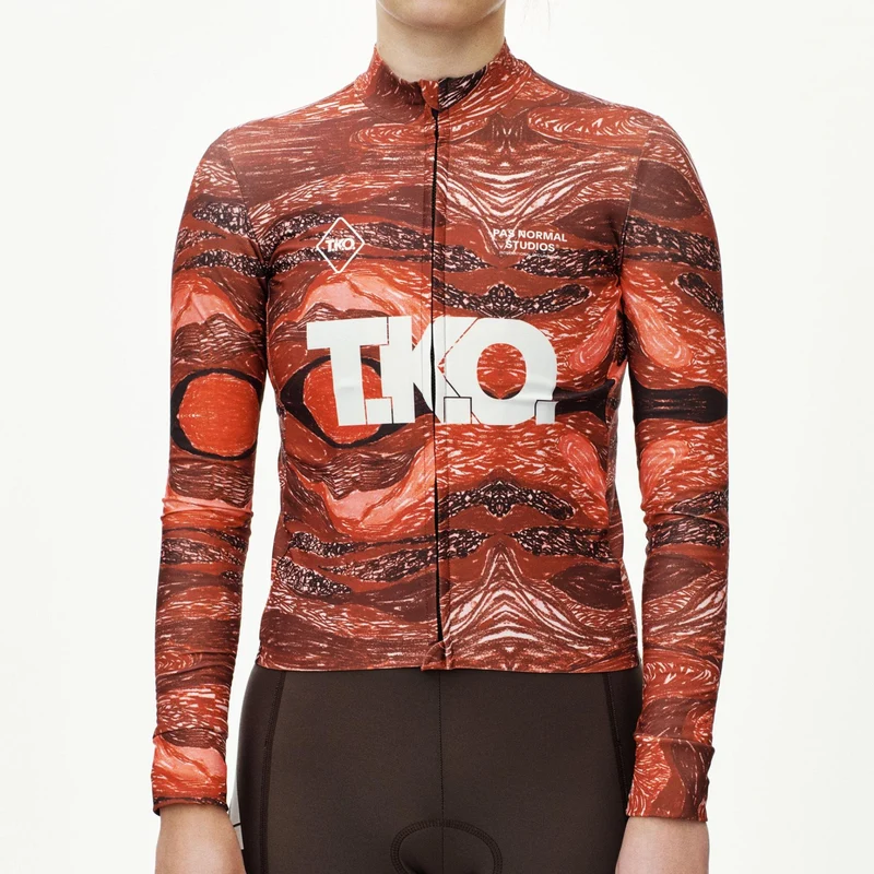 Maglia donna maniche lunghe Pas Normal Studios T.K.O. Mechanism - Rosso