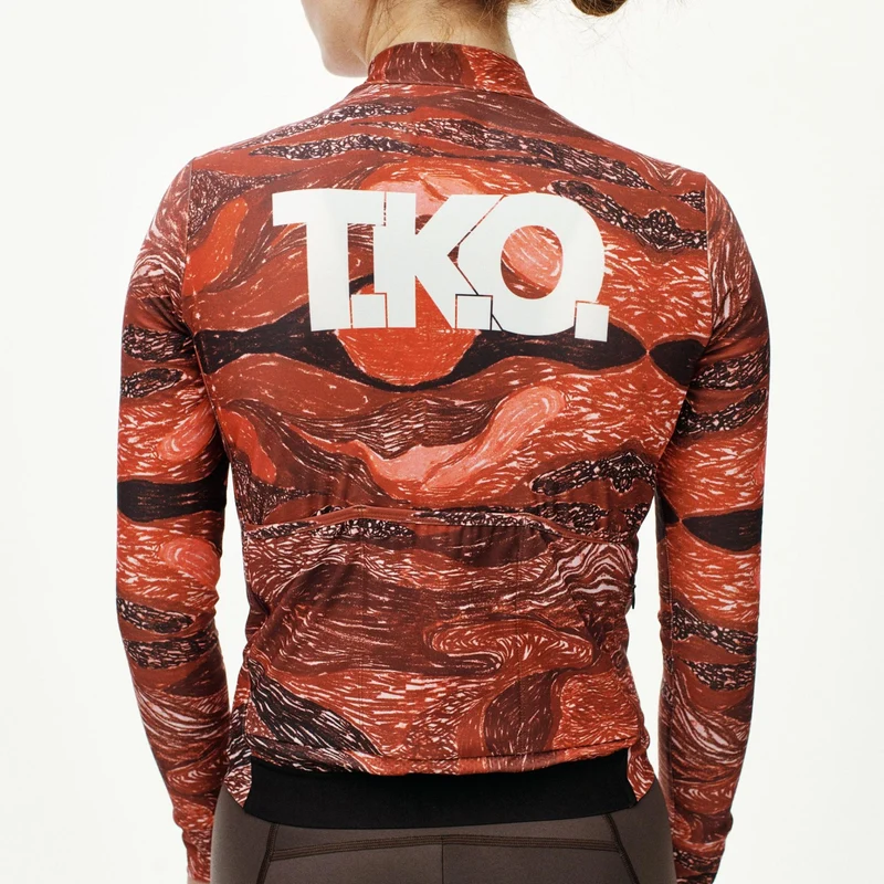 Maglia donna maniche lunghe Pas Normal Studios T.K.O. Mechanism - Rosso