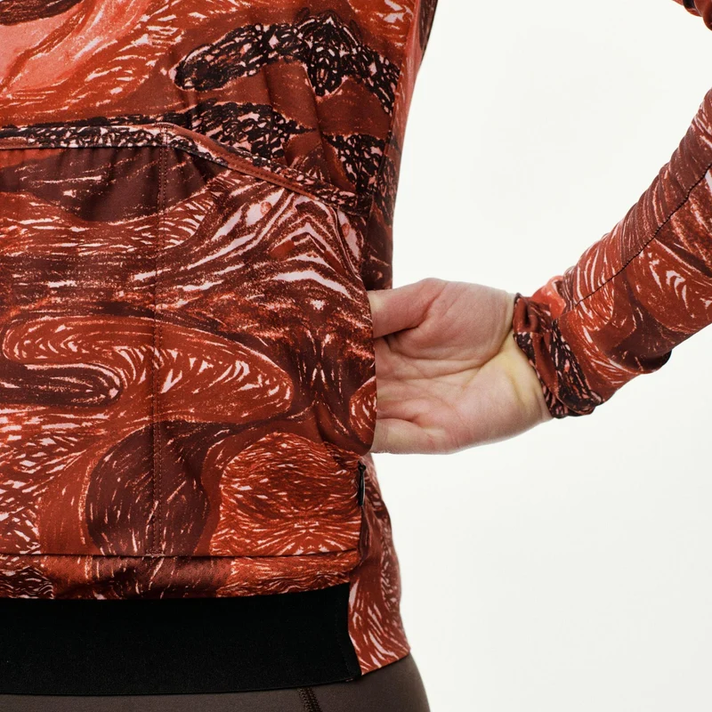 Maglia donna maniche lunghe Pas Normal Studios T.K.O. Mechanism - Rosso