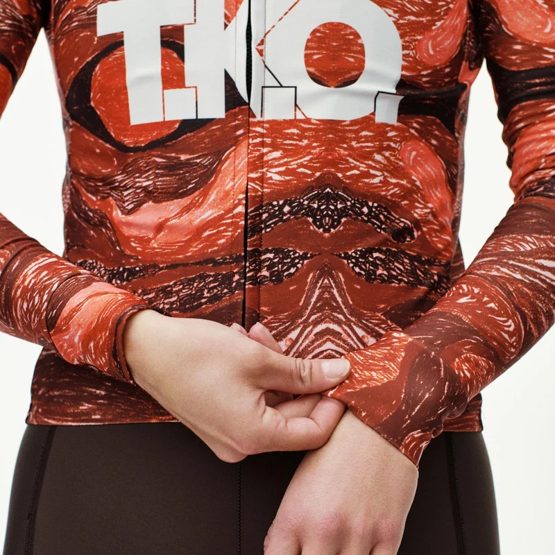 Maglia donna maniche lunghe Pas Normal Studios T.K.O. Mechanism - Rosso