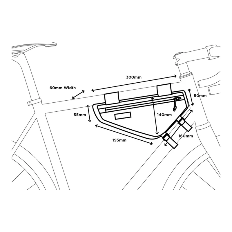Borsa telaio Restrap Frame 2.5L - Nero