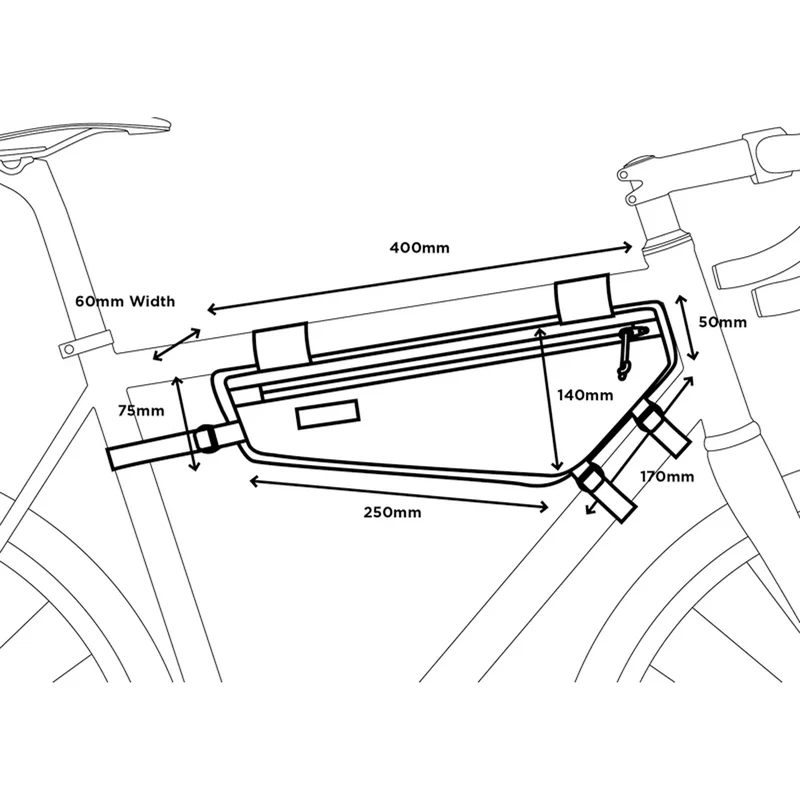 Borsa telaio Restrap Race Frame 3.5L - Nero