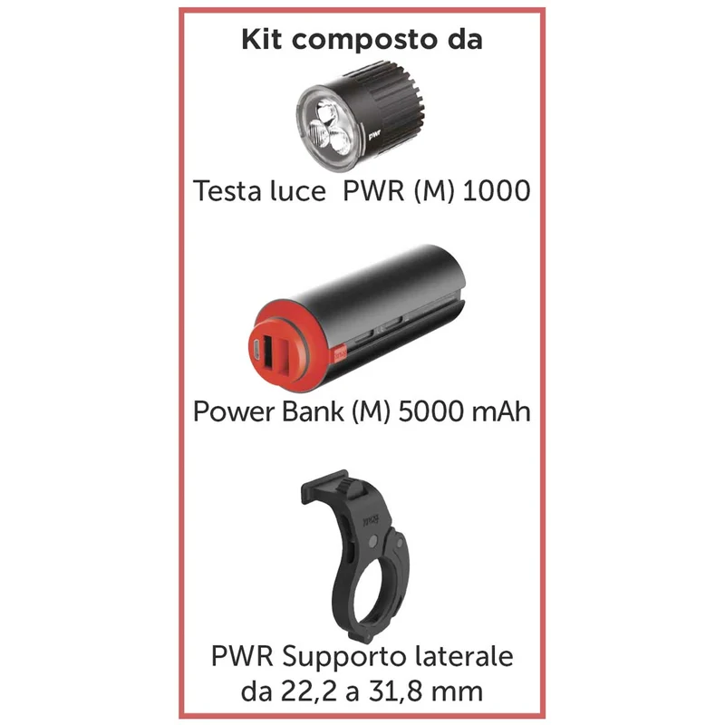 Luce KNOG PWR TRAIL 1100 - Anteriore