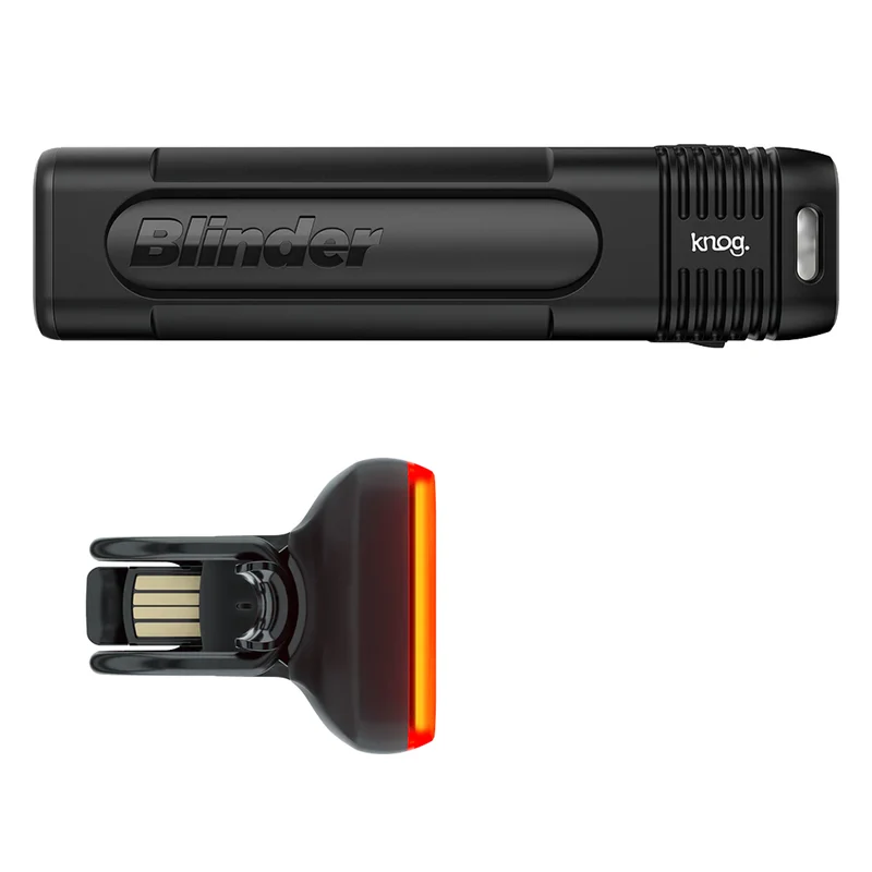Kit luci Knog Blinder 900 + Blinder Square Rear