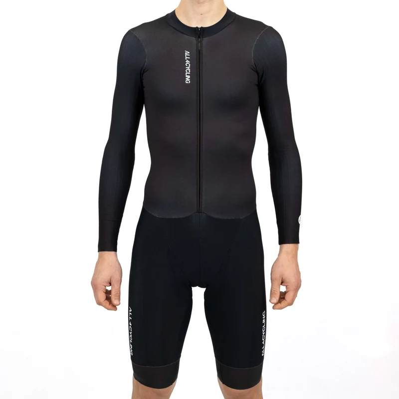 Body maniche lunghe All4cycling Team - Nero