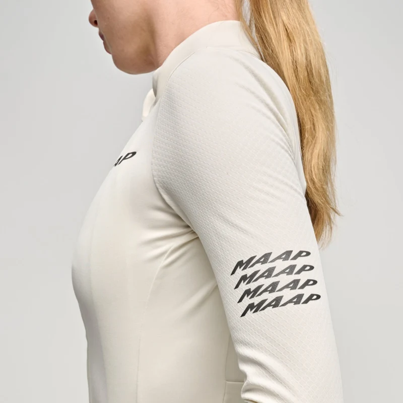 Maglia donna maniche lunghe Maap Emerge Thermal - Bianco