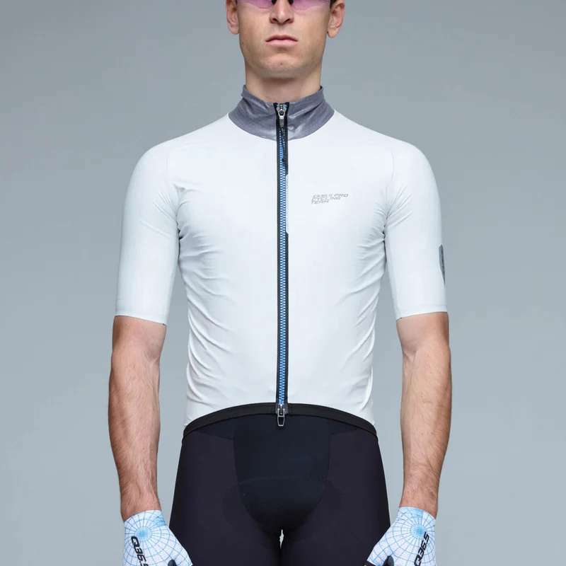 Maglia Q36.5 Pro Cycling Team Rain Shell Aero - Bianco