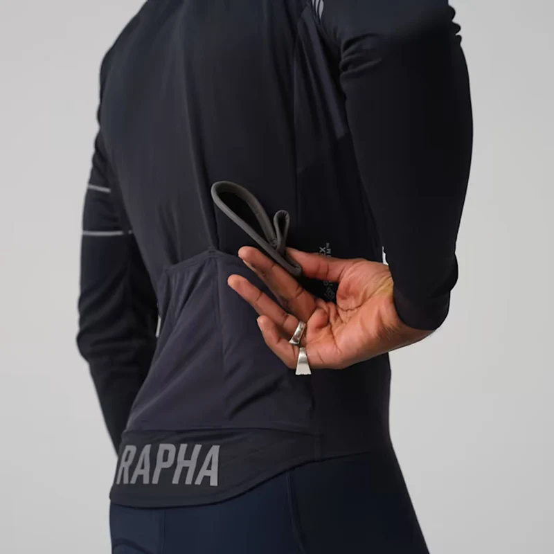 Maglia maniche lunghe Rapha Pro Team Gore-Tex Infinium - Nero