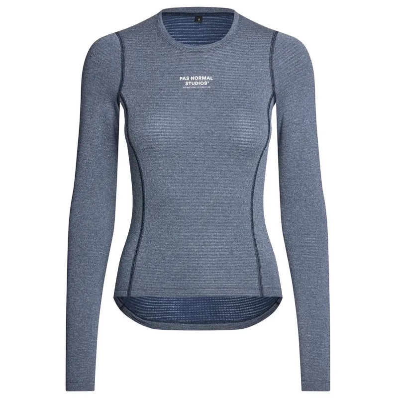 Maglia intima donna maniche lunghe Pas Normal Studios Thermal - Blu