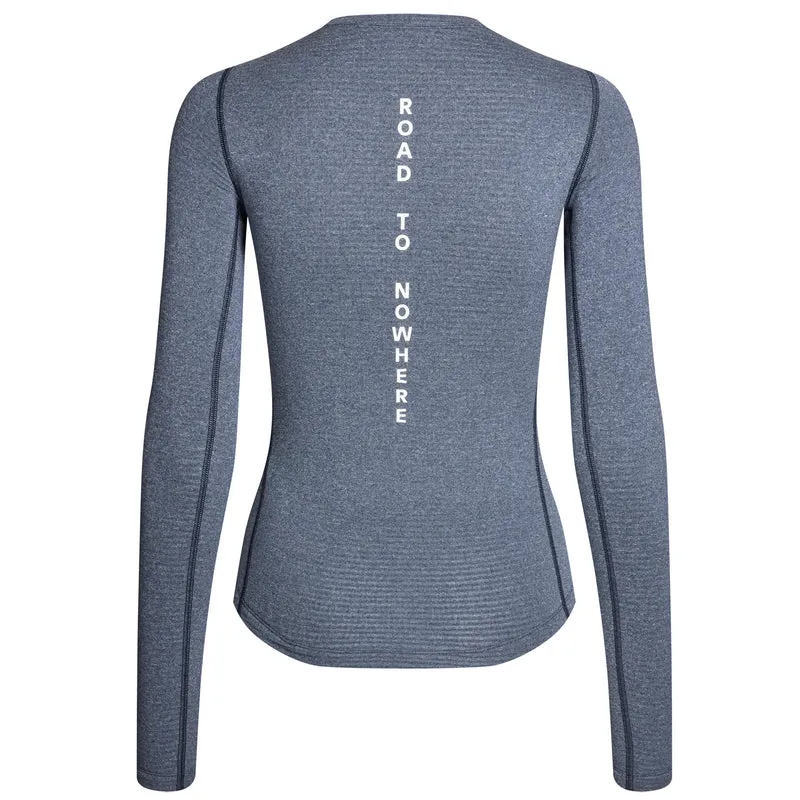 Maglia intima donna maniche lunghe Pas Normal Studios Thermal - Blu
