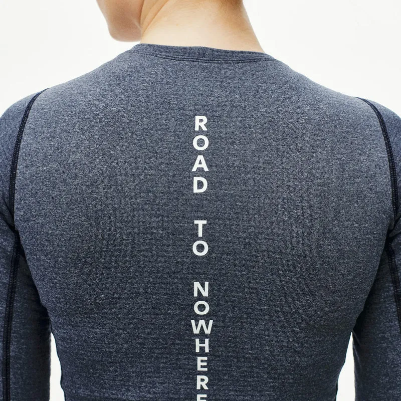Maglia intima donna maniche lunghe Pas Normal Studios Thermal - Blu