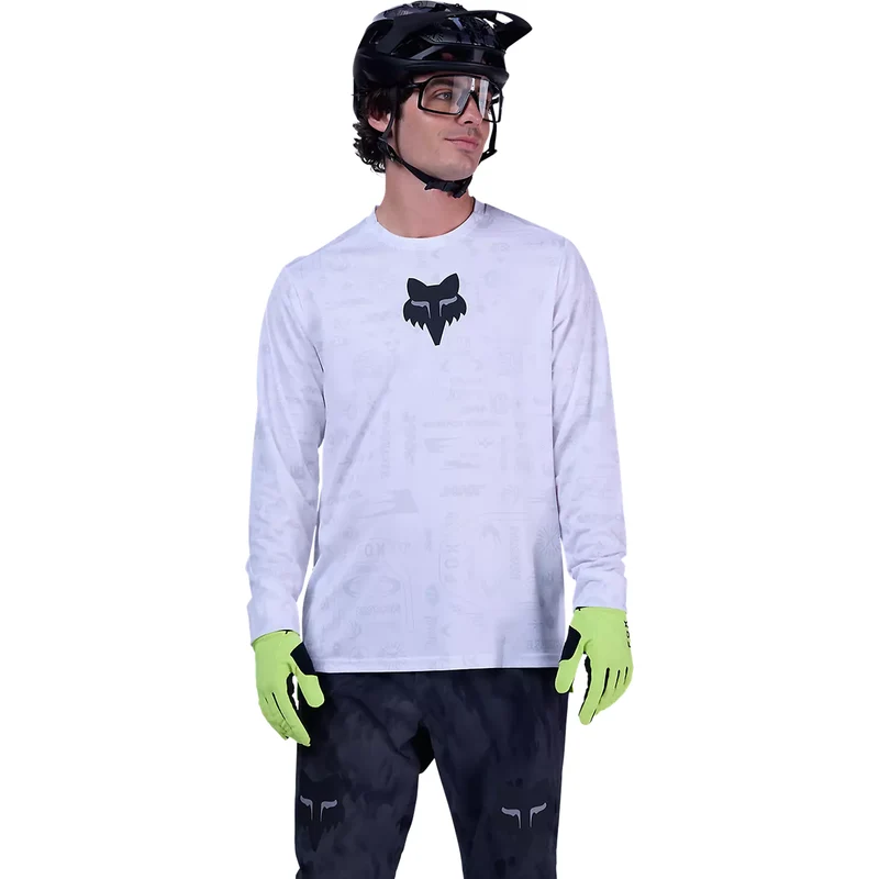 Maglia maniche lunghe Fox Defend Ranger Lunar - Bianco