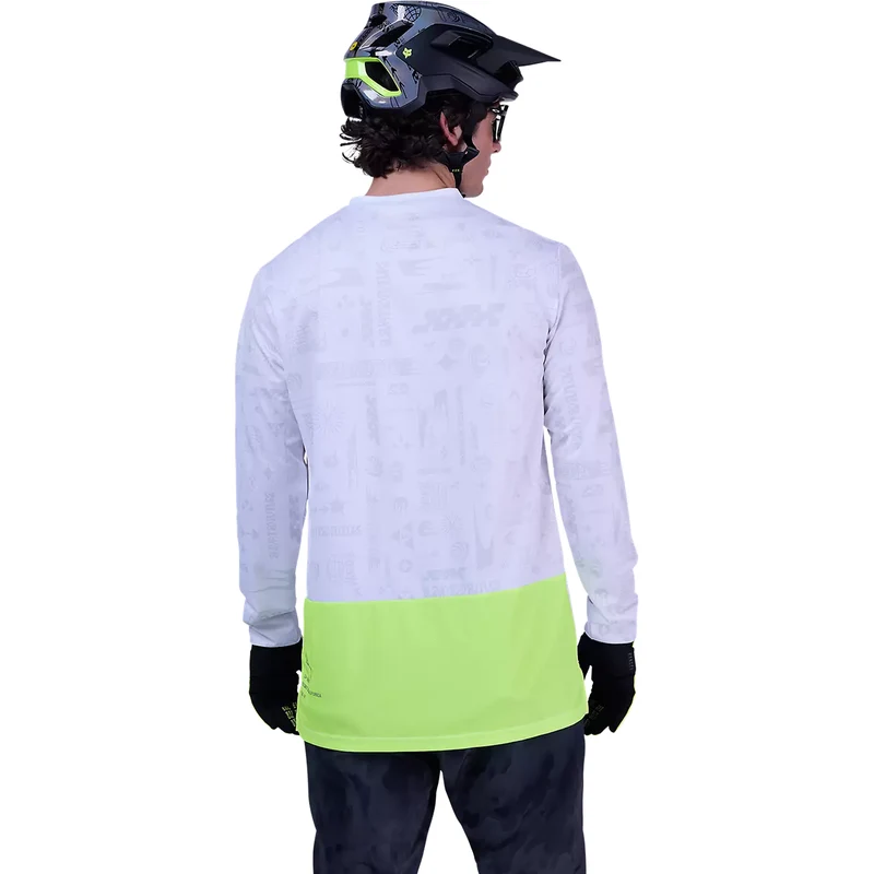 Maglia maniche lunghe Fox Defend Ranger Lunar - Bianco
