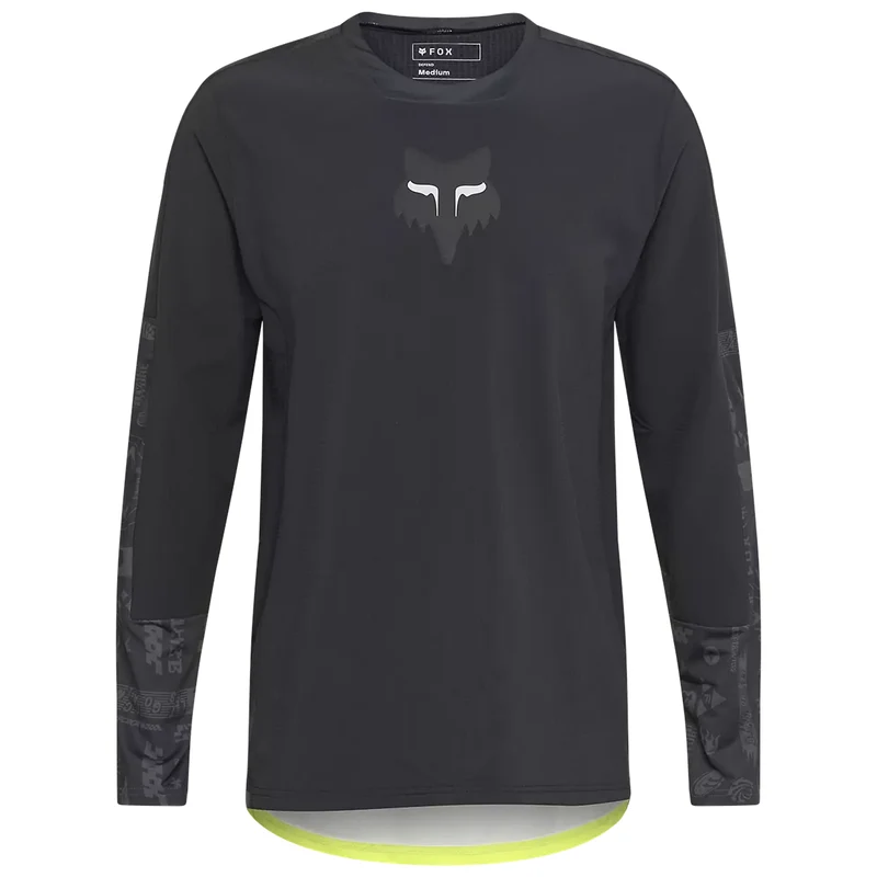 Maglia maniche lunghe Fox Defend Thermal Lunar - Nero giallo