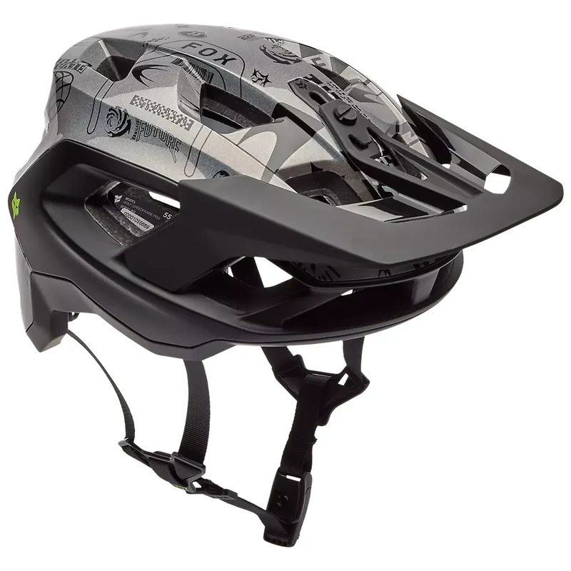 Casco Fox Speedframe Pro Lunar - Nero giallo
