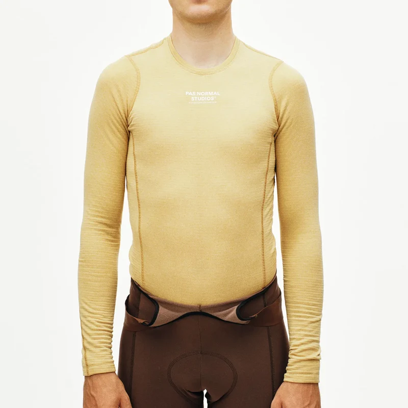 Maglia intima maniche lunghe Pas Normal Studios Thermal - Giallo