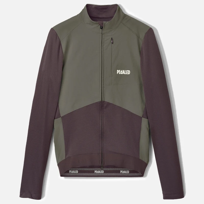 Maglia maniche lunghe Pedaled Odyssey Windblock Merino - Viola