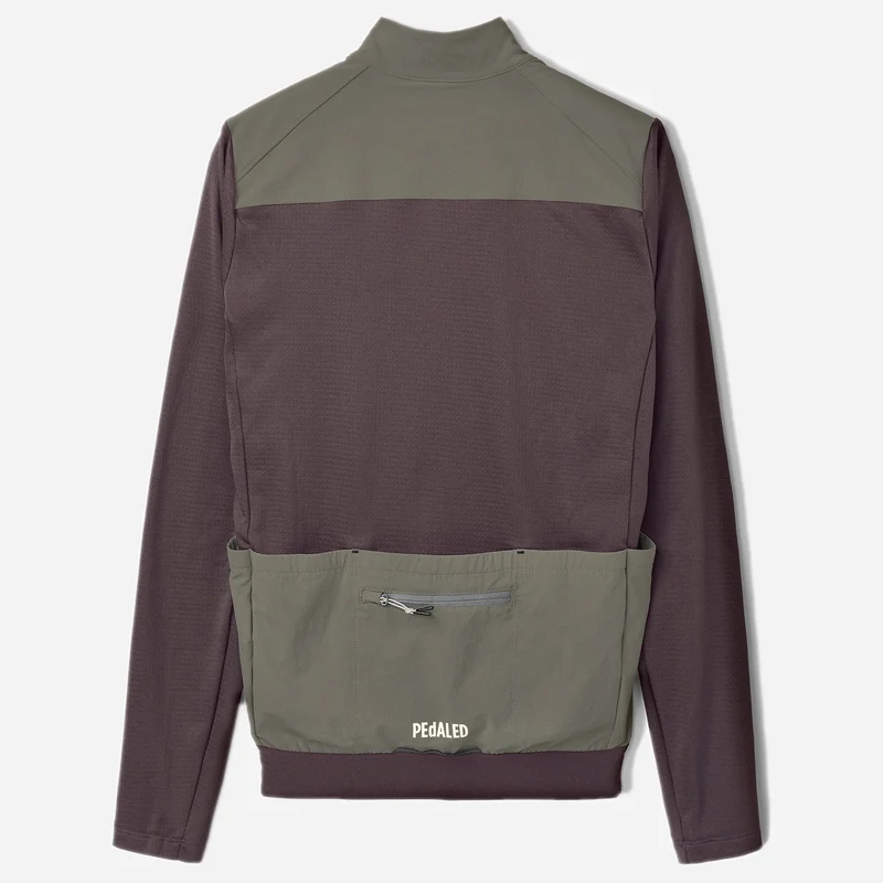 Maglia maniche lunghe Pedaled Odyssey Windblock Merino - Viola
