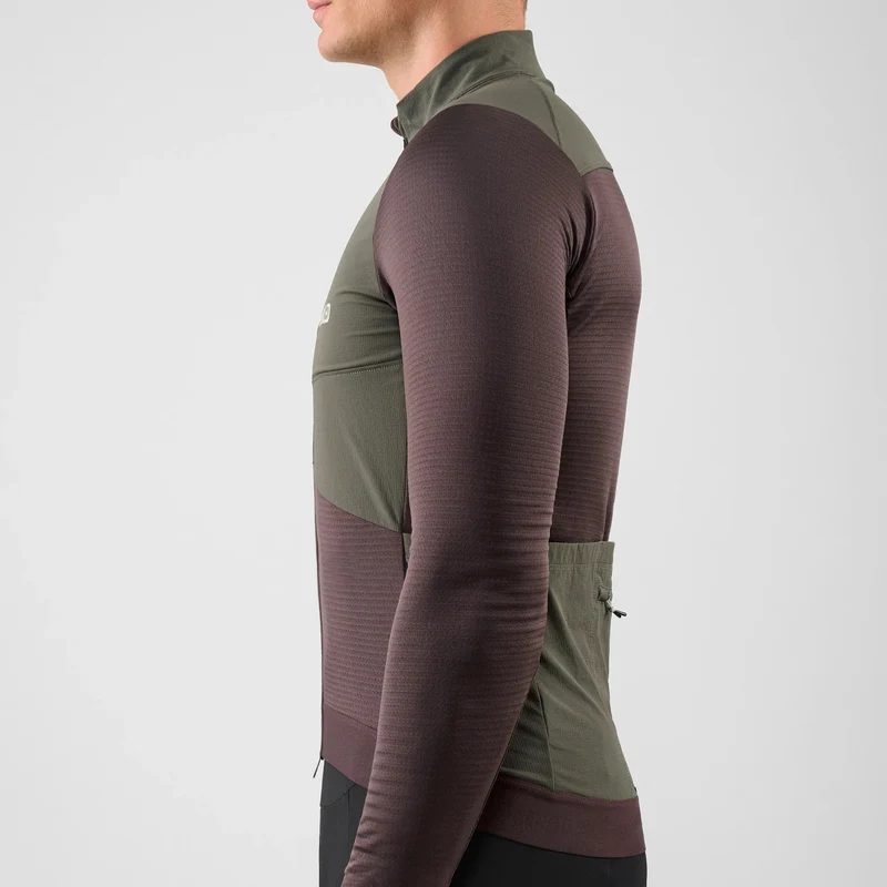 Maglia maniche lunghe Pedaled Odyssey Windblock Merino - Viola