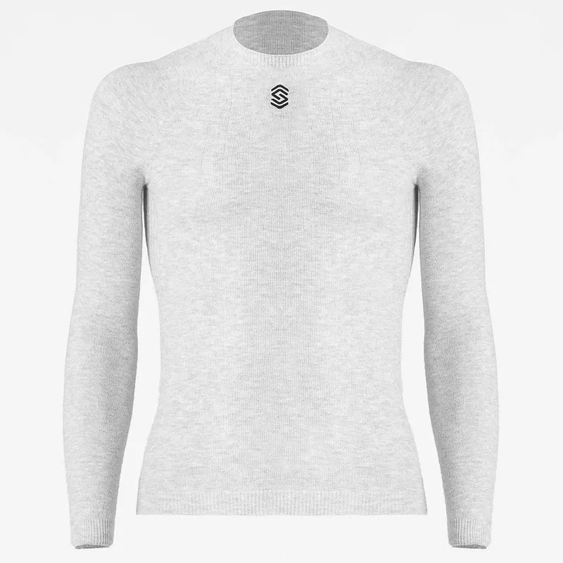 Maglia intima manica lunga Silverskin Stay Fresh - Grigio chiaro