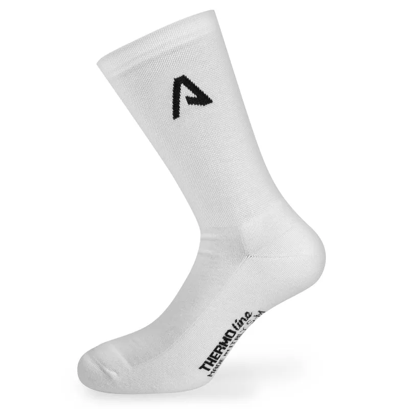 Calze invernali All4cycling Thermolite - Bianco