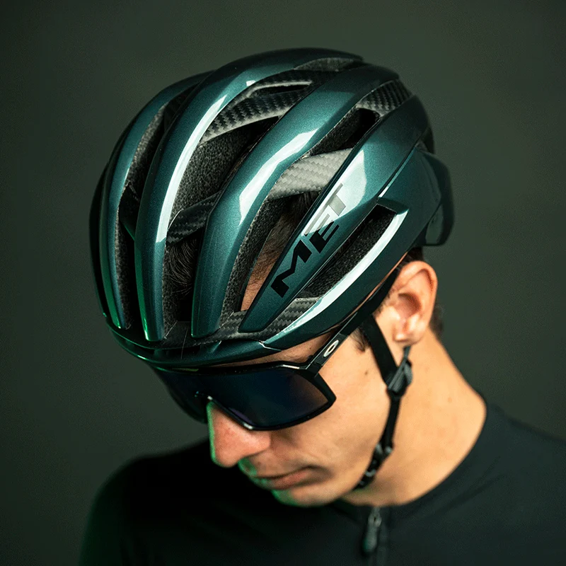 Casco Met Trenta 3K Carbon Mips - Verde lucido