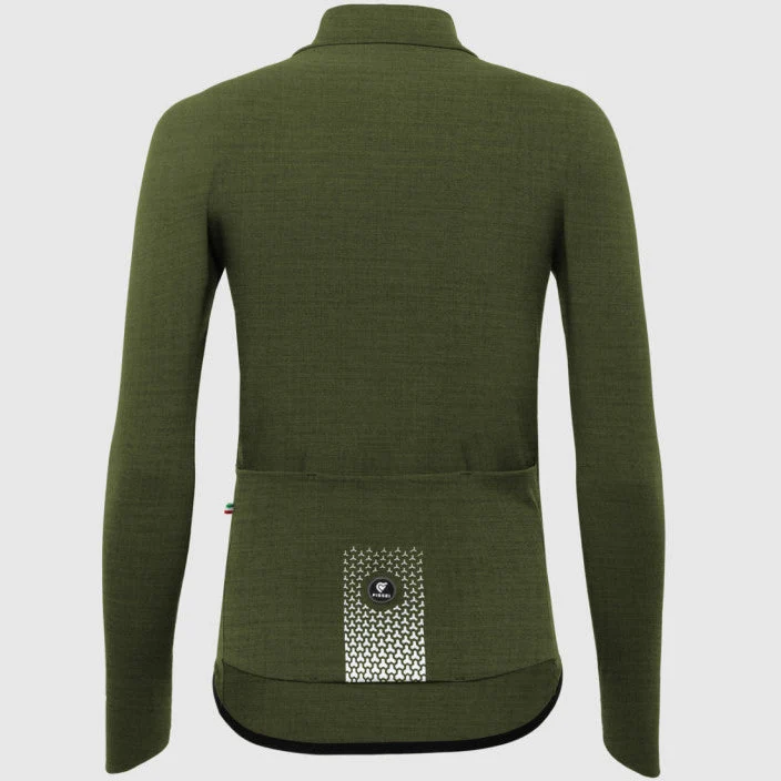 Maglia maniche lunghe donna Pissei Primapelle - Verde melange