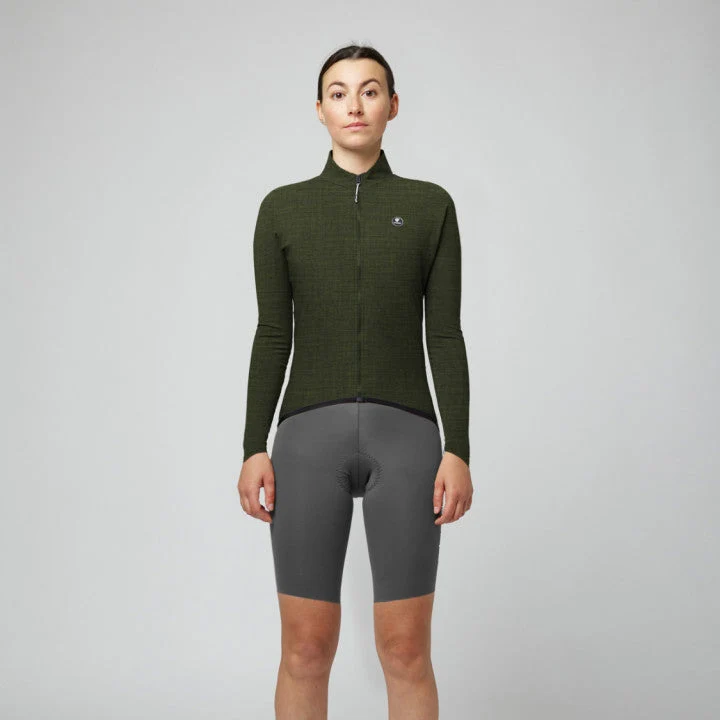 Maglia maniche lunghe donna Pissei Primapelle - Verde melange