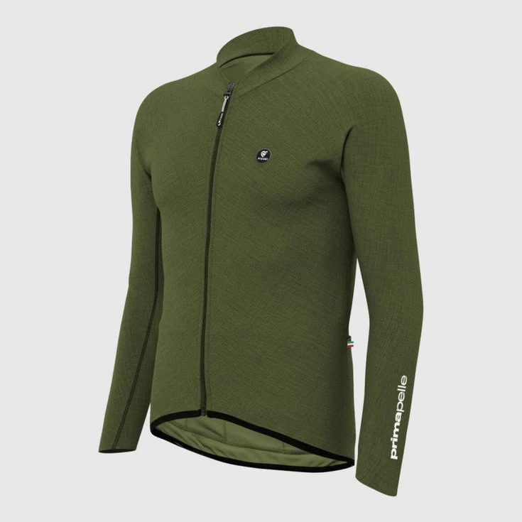 Maglia maniche lunghe Pissei Primapelle - Verde melange