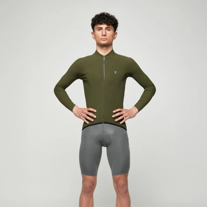 Maglia maniche lunghe Pissei Primapelle - Verde melange