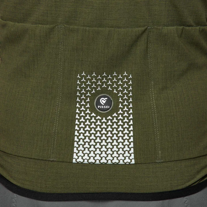 Maglia maniche lunghe Pissei Primapelle - Verde melange