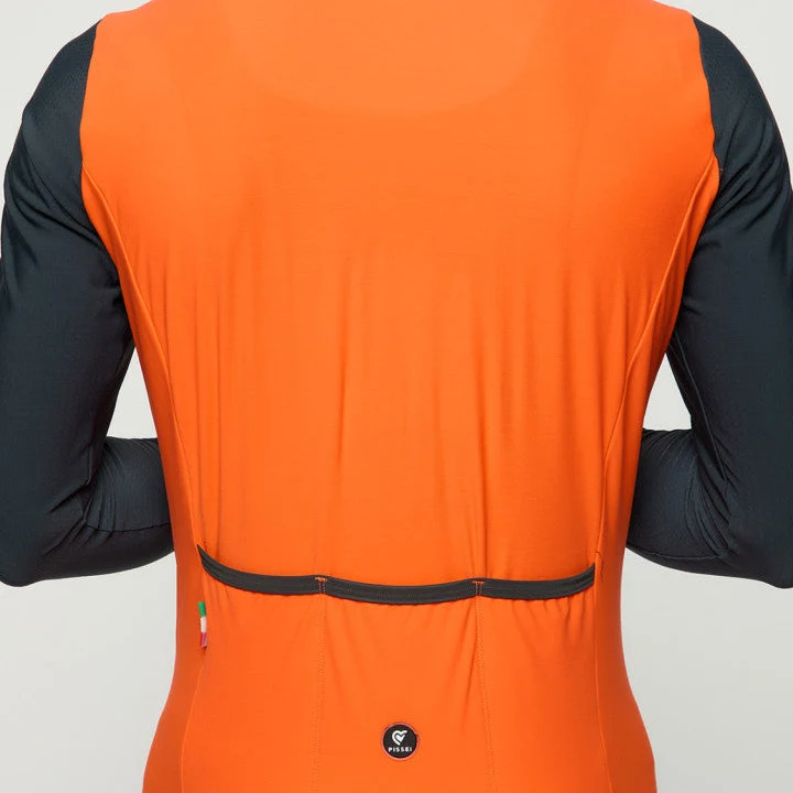 Maglia maniche lunghe Pissei Monviso - Arancio grigio