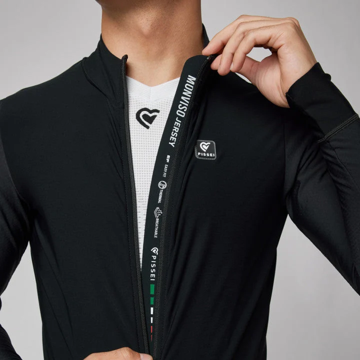 Maglia maniche lunghe Pissei Monviso - Nero
